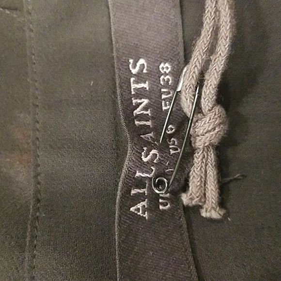 💕ALLSAINTS💕 Marcella Jasmine Dress ~ Jasmine Black Absract Moody Floral 6 NWT - Picture 13 of 15